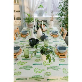

Скатерть Этель «Кактусы», 110 × 150 см, репс, 130 г/м², 100%-ный хлопок