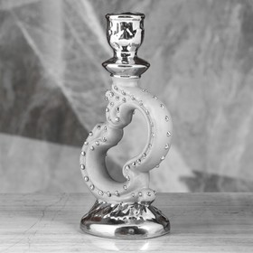 

Подсвечник "Лира", серебристый, 21 см