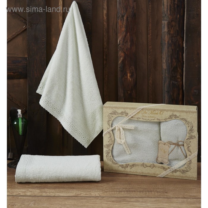 

Комплект махровых полотенец Katia, 50 × 90 см - 1 шт, 70 × 140 см - 1 шт, ментол