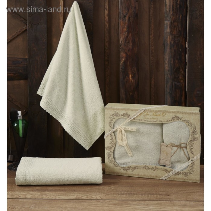 

Комплект махровых полотенец Katia, 50 × 90 см - 1 шт, 70 × 140 см - 1 шт, крем
