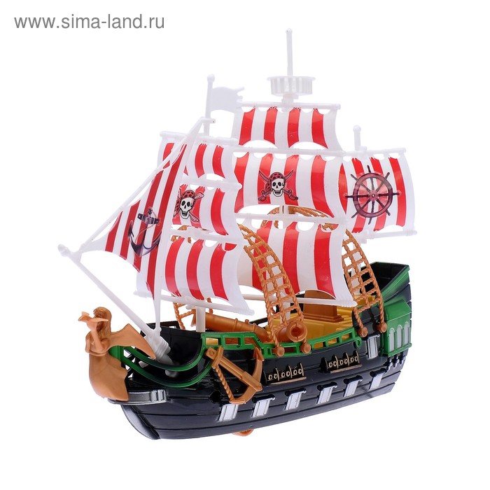

Набор пиратов "Пираты черного моря", работает от заводного механизма в пакете