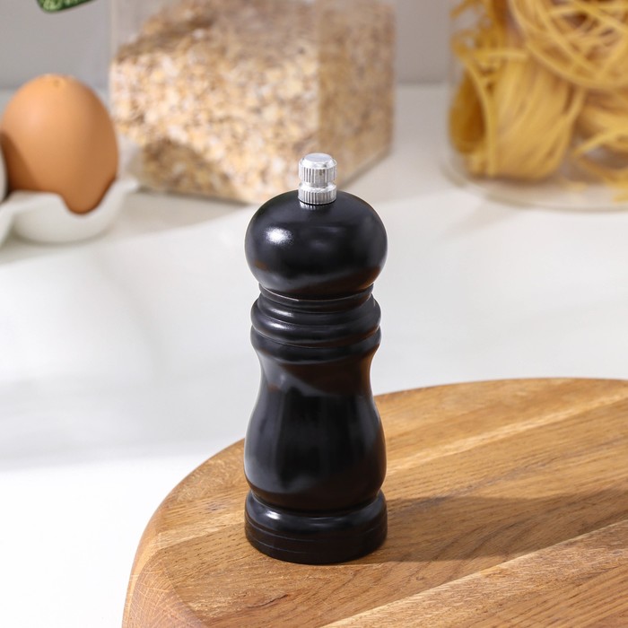

Мельница для специй Доляна, 13×4,5 см, металлический механизм, цвет чёрное дерево