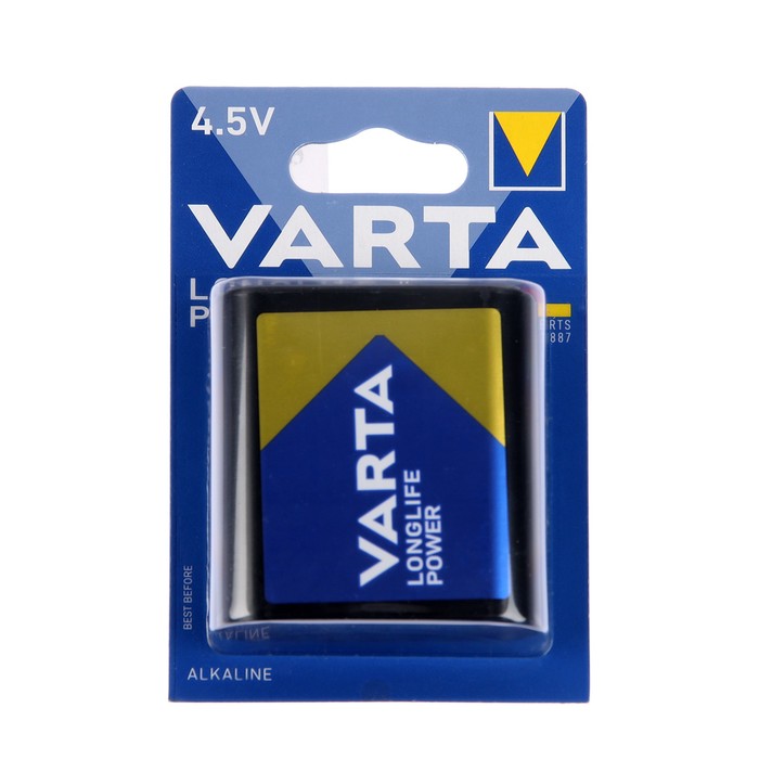 Батарейка алкалиновая Varta LONGLIFE 4.5V блистер 1 шт батарейка varta professional electronics v 329 1 шт