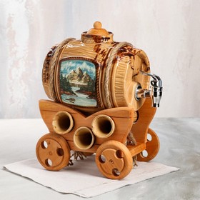 

Винный набор "Горы" бочка 2,5 л и 6 рюмок