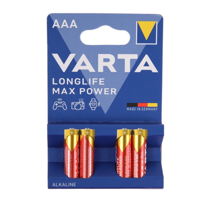 Батарейка алкалиновая Varta MAX TECH AAA набор 4 шт цена и фото