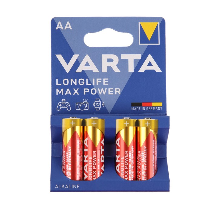 Батарейка алкалиновая Varta MAX TECH AA набор 4 шт цена и фото