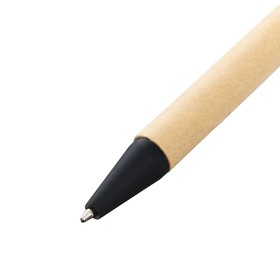 Ручка шариковая, автоматическая, корпус картонный крафт с чёрным, стержень синий 0.5 мм от Сима-ленд