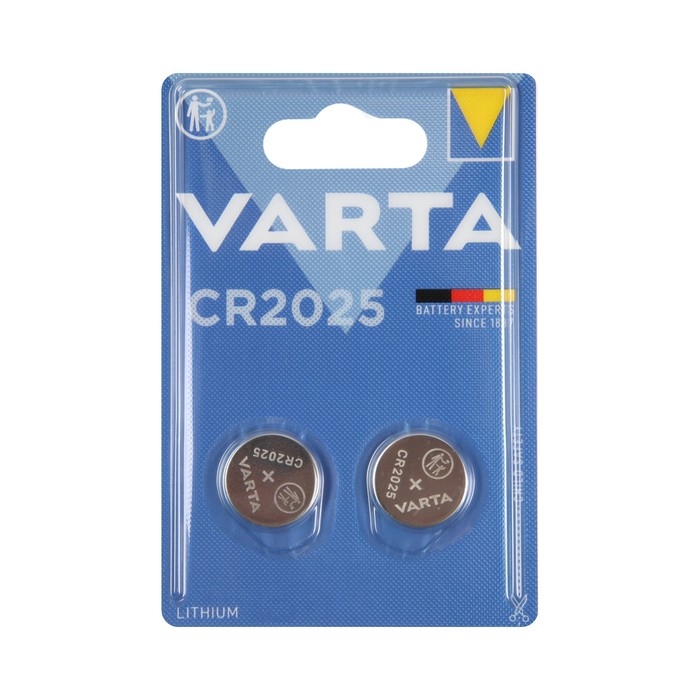 Батарейка литиевая Varta ELECTRONICS CR 2025 набор 2 шт цена и фото