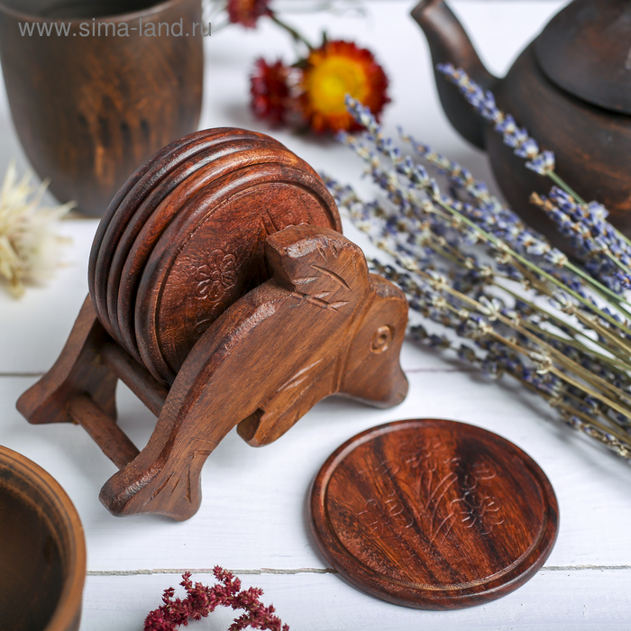 

Подставки под горячее "Дельфин" (6 штук) 6х12х13 см