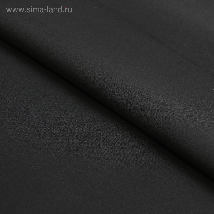 Ткань костюмная, бистрейч, ширина 150 см, чёрный ткань костюмная бистрейч ширина 150 см молочный