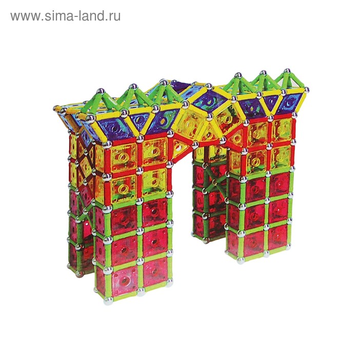 

Конструктор магнитный, 78 деталей, в пакете