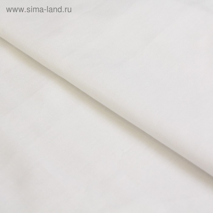 Ткань плательная, батист гладкокрашенный, ширина 150 см, белый ткань плательная bibliotex кади вискоза белого цвета италия остаток 1 85 м ширина 140 см