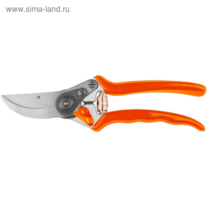 

Секатор плоскостной, 8.6" (22 см), прорезиненные ручки, FINLAND