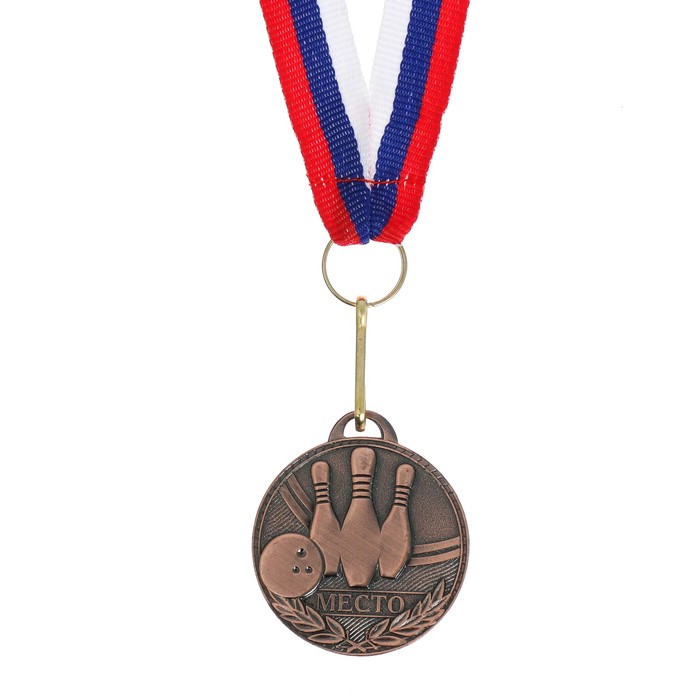 Медаль призовая, 3 место, бронза, d3,5 см
