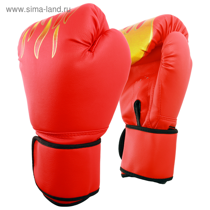Перчатки боксёрские детские, красные, размер 6 oz