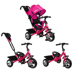 

Велосипед трёхколёсный Micio Classic, колёса EVA 10"/8", цвет розовый