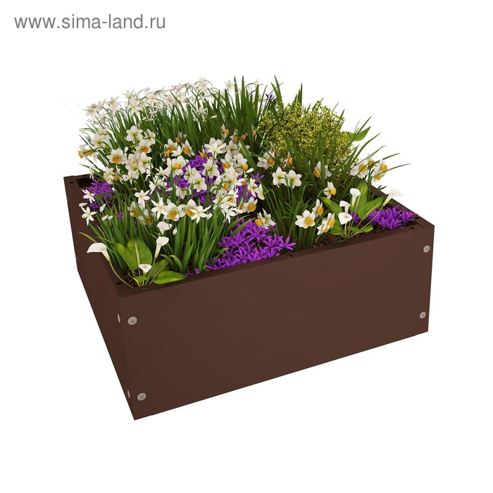 

Клумба, 40 × 40 см, коричневая