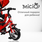 Велосипед трёхколёсный Micio Classic, колёса EVA 10"/8", цвет красный - Фото 6