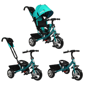 

Велосипед трёхколёсный Micio Classic, колёса EVA 10"/8", цвет бирюзовый