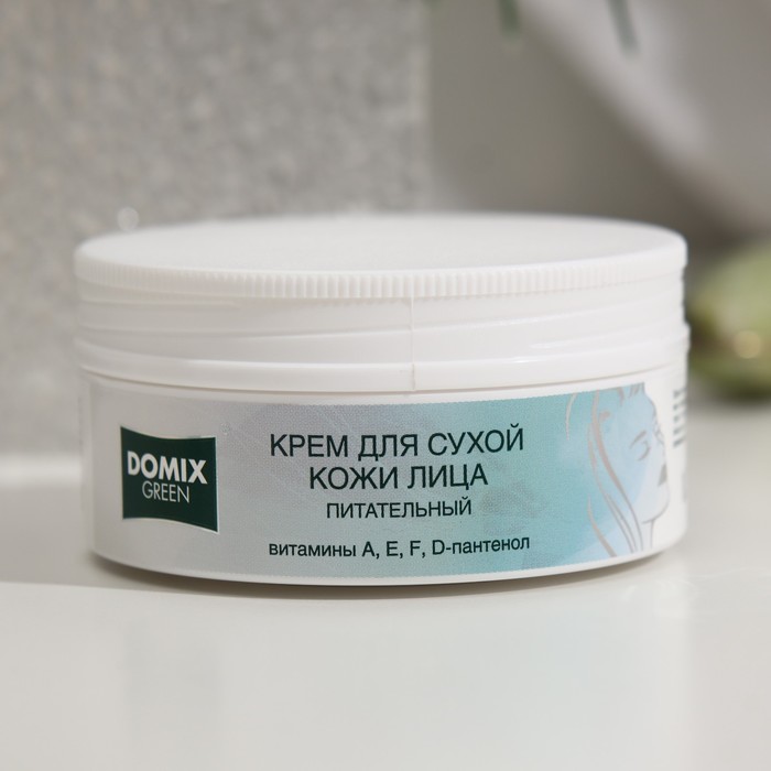 

Крем для лица Domix Green для сухой кожи, питательный с витаминами А,Е,Д,F, 75 мл
