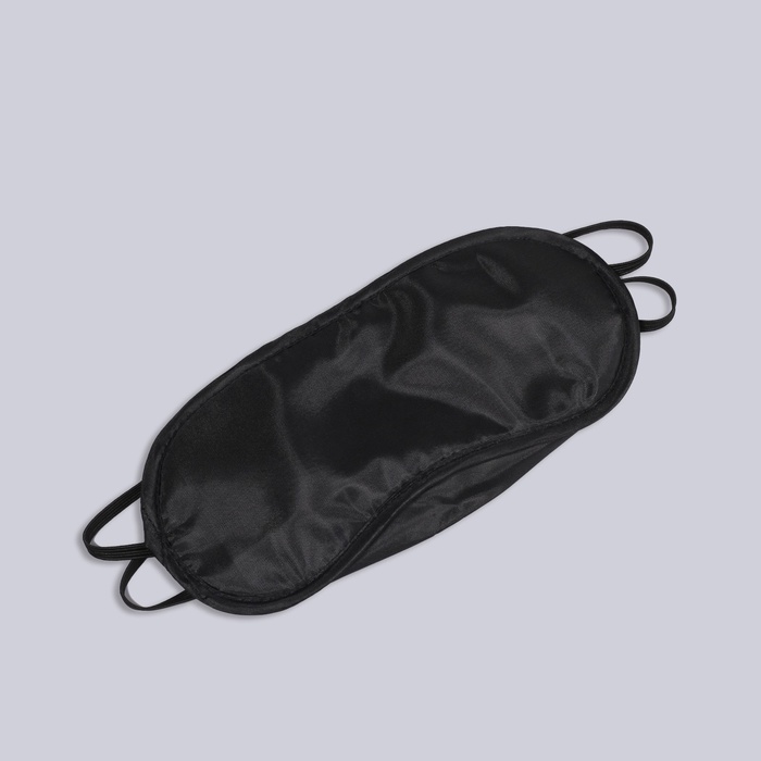 маска для сна с носиком двойная резинка 19 x 8 5 см цвет чёрный Маска для сна с носиком, двойная резинка, 18 × 8,5 см, цвет чёрный