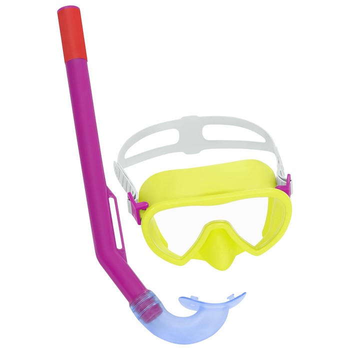фото Набор для плавания essential lil' glider: маска, трубка, от 3 лет, обхват 48-52 см, цвет микс, 24036 bestway