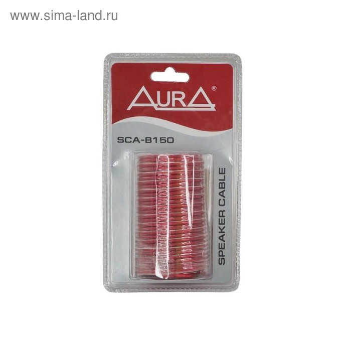 

Кабель акустический AURA SCA-B150, блистер, 10 м, красный