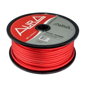 

Кабель силовой AURA PCS-308R, 8 Ga, красный (50м бухта)