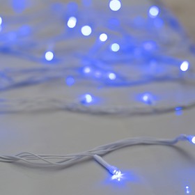 

Гирлянда «Нить» 10 м, IP20, белая нить, 100 LED, свечение синее, 8 режимов, 220 В,УЦЕНКА