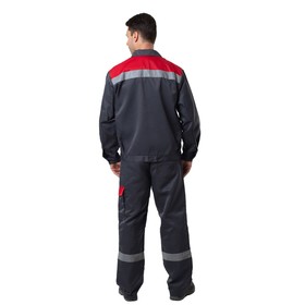 

Костюм «Фокус» с СОП, куртка+брюки, полиэфир/хлопок, цвет серый, размер 56-58/182-188