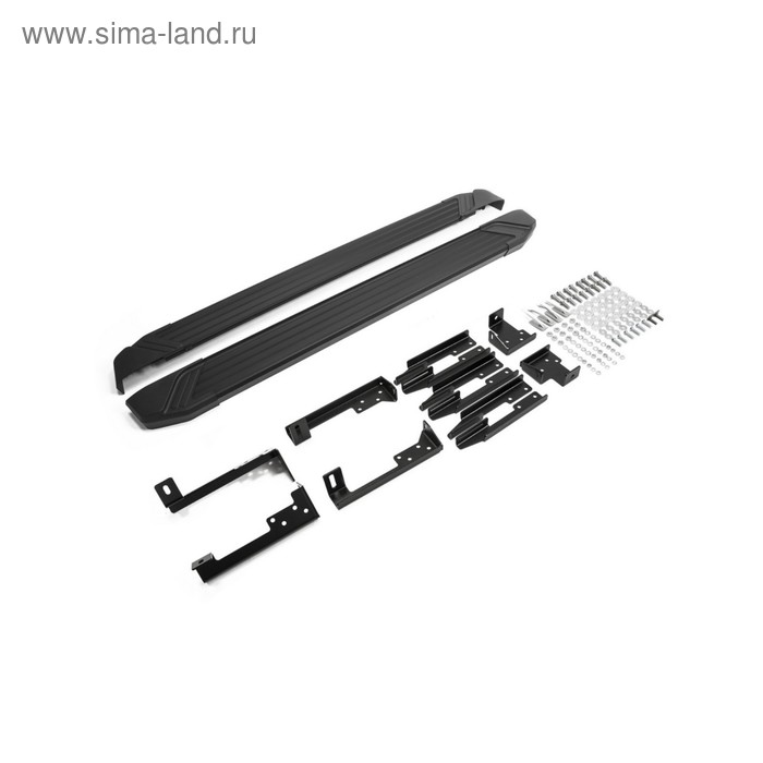 

Пороги на автомобиль "Black" Rival для Lada Largus универсал 2012-2021,Largus Cross универсал 2014-2021, 193 см, 2 шт., алюминий, F193ALB.6001.2