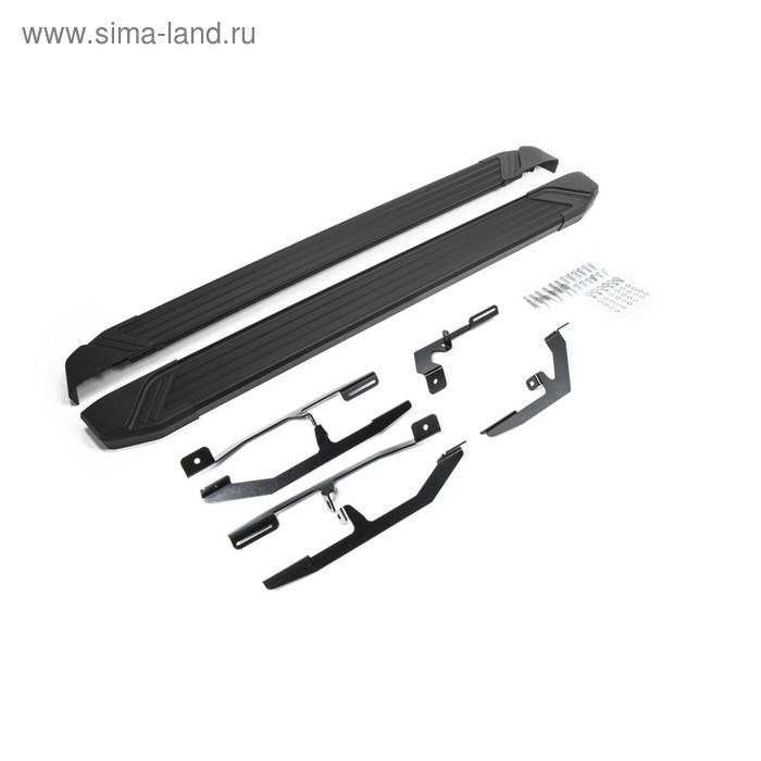

Порог-площадка "Black" RIVAL, Kia Soul 2017-2019, с крепежом, F173ALB.2804.1