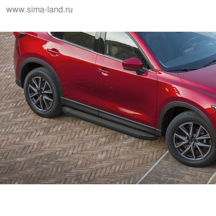Порог-площадка Premium-Black RIVAL, Mazda CX-5 2017-н.в., с крепежом, A173ALB.3802.1 порог площадка premium rival hyundai santa fe 2018 2020 с крепежом a180alp 2307 1