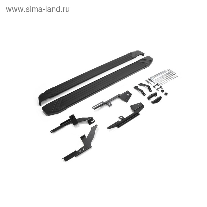 

Пороги на автомобиль "Black" Rival для Lada Xray 2015-н.в., 173 см, 2 шт., алюминий, F173ALB.6002.1
