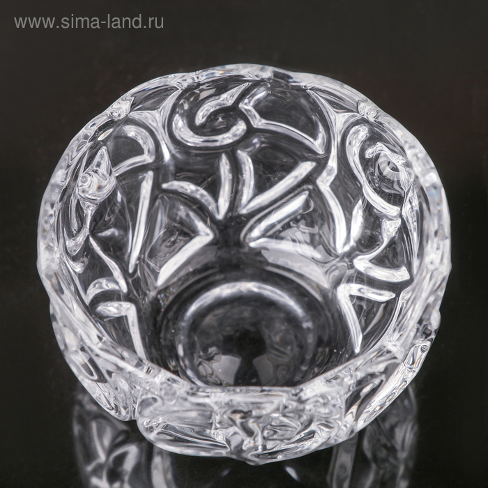 

Сахарница стеклянная с крышкой «Изгибы», 260 мл, 10,5×11,5 см