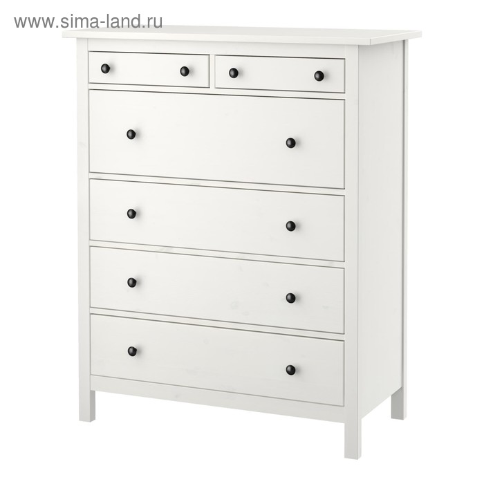 Hemnes хемнэс комод с 8 ящиками белая морилка