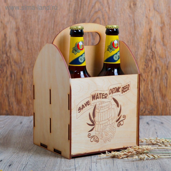 фото Ящик под пиво "save water drink beer!"