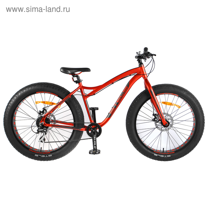 фото Велосипед 26" stels aggressor md, v010, цвет красный/серый, размер 18"