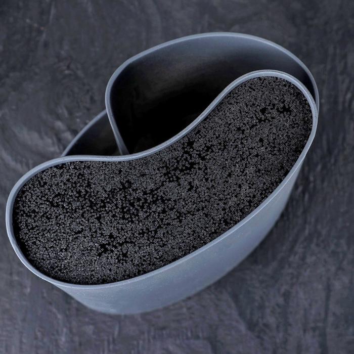 Подставка для ножей и столовых приборов «Нео», 18×11 см, цвет серый