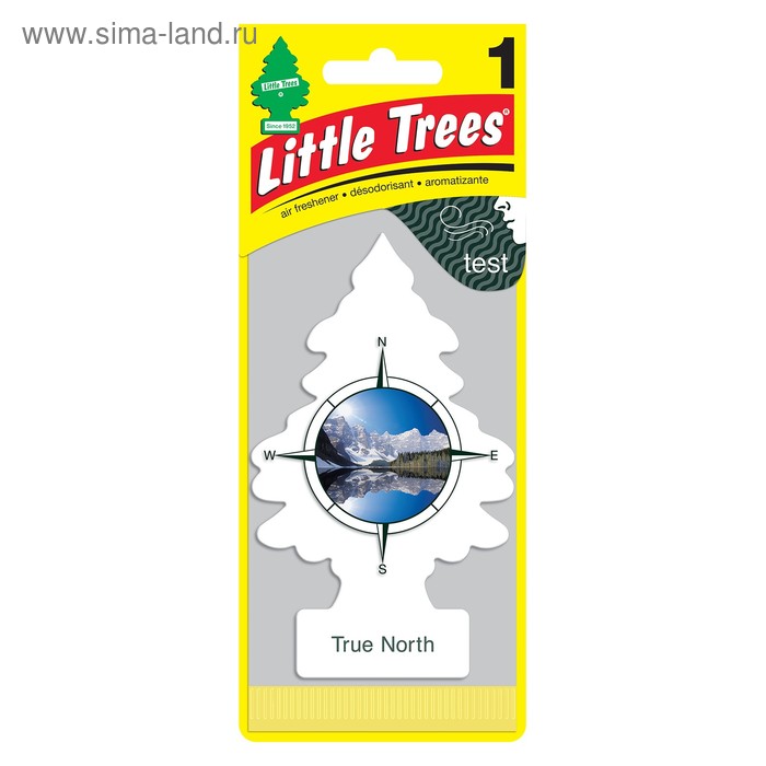Ароматизатор Ёлочка Little Trees, Сердце Севера (True North) little trees ароматизатор ёлочка арбуз освежитель воздуха
