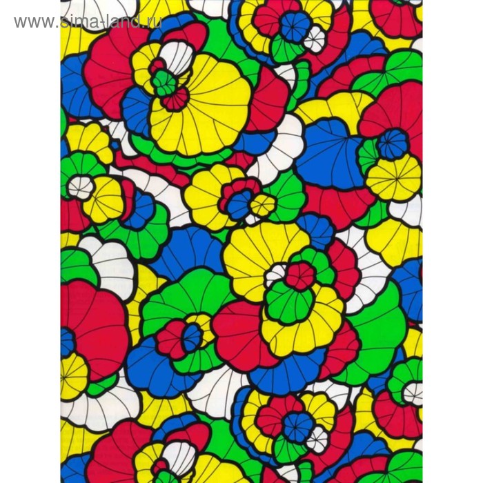 фото Самоклеящаяся пленка "colour decor" 9008, витраж цветы радужные 0,45х8 м