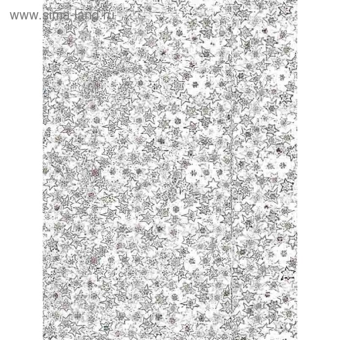 

Самоклеящаяся пленка "Colour decor" 1029, голография звездочки серебро 0,45х8 м