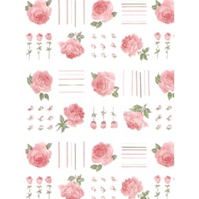

Самоклеящаяся пленка "Colour decor" 8466, розочки с полосками 0,45х8 м