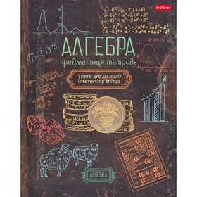 

Тетрадь предметная Handmade, 46 листов в клетку «Алгебра», обложка мелованный картон, УФ-краска