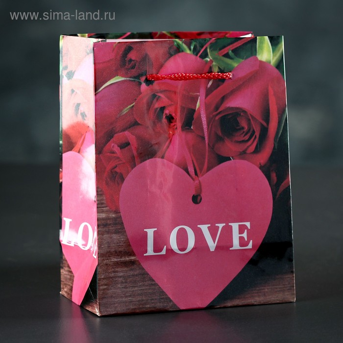 Ламинированные пакеты  Сима-Ленд Пакет ламинированный «Love», 12 х 15 х 5 см
