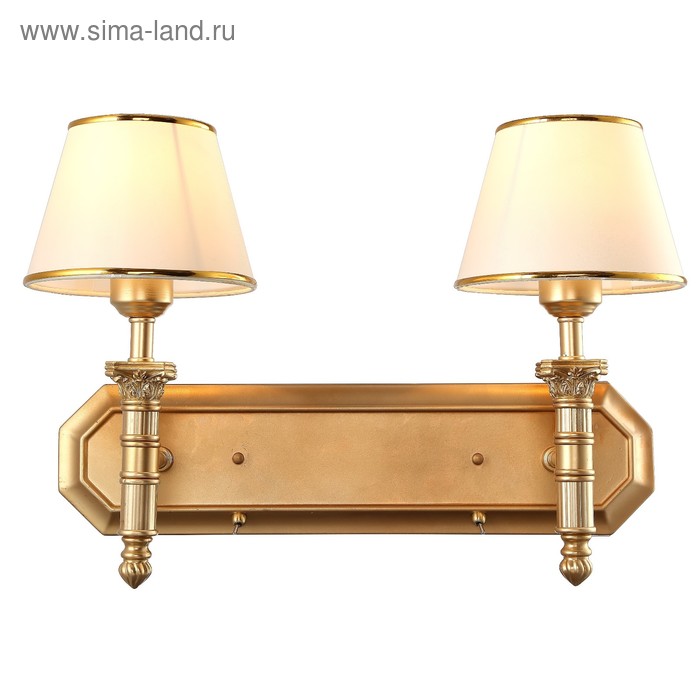 фото Бра budapest 2x40вт e27 золото arte lamp