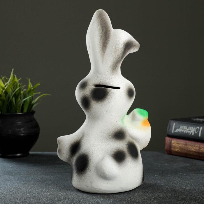 Копилка "Кролик с морковкой" микс