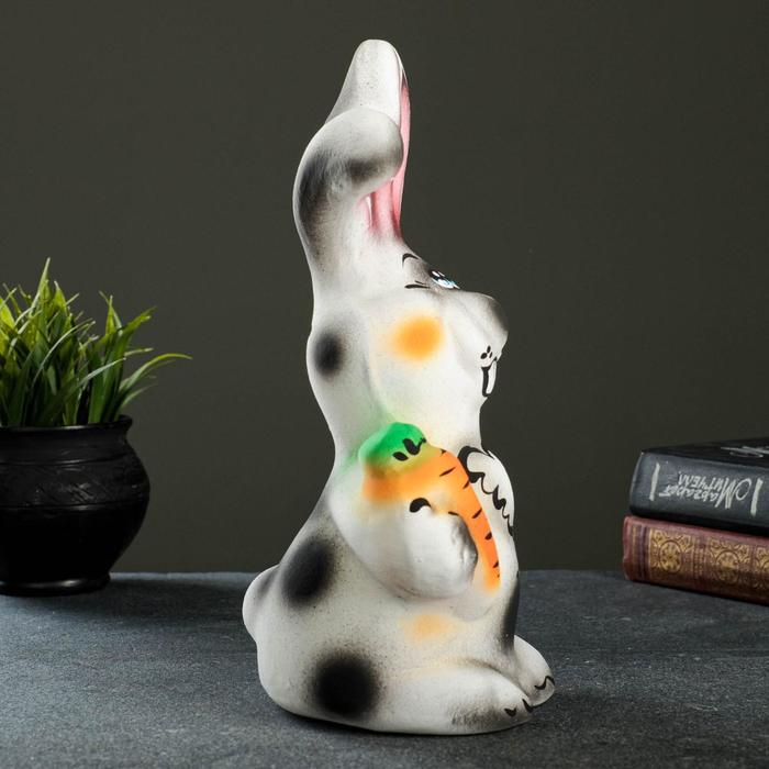 Копилка "Кролик с морковкой" микс