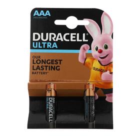 Батарейка алкалиновая Duracell Ultra Power, AAA, LR03-2BL, 1.5В, 2 шт. от Сима-ленд