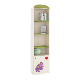 

Стеллаж Polini kids Basic Elly односекционный, белый-зелёный